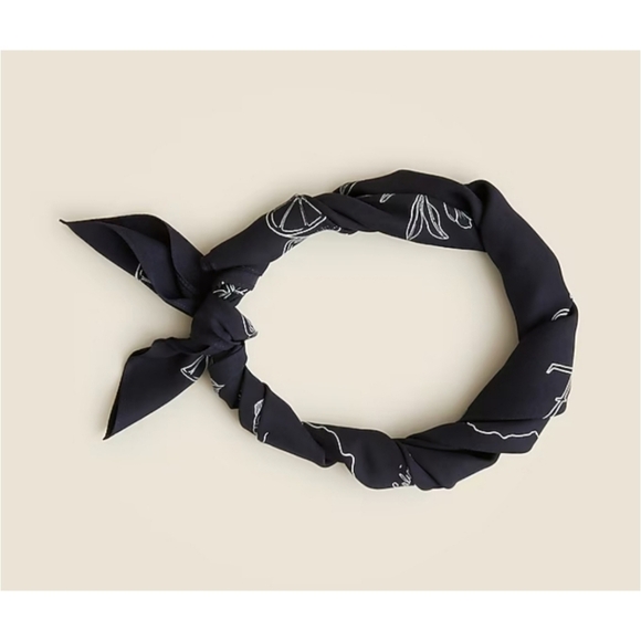 J. Crew Oversized Printed Silk Bandana - Picture 3 of 6